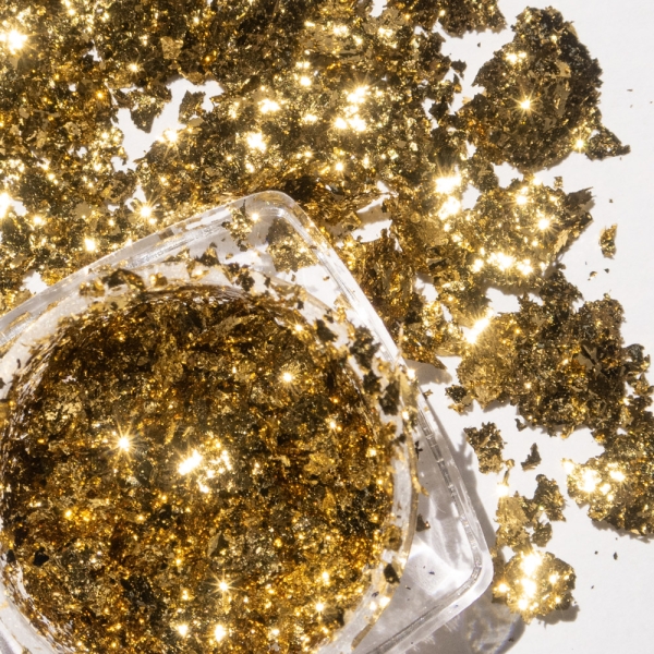 Glitter Flakes Gold