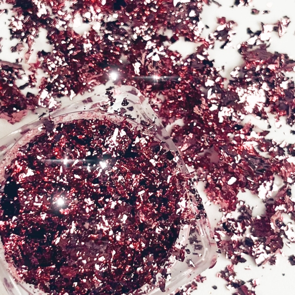Glitter Flakes - Rosa