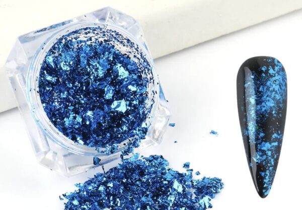 Glitter Flakes -Azul