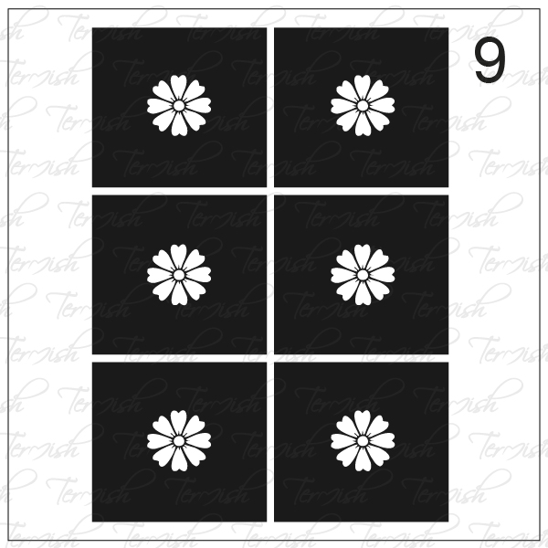 Plantillas de Aerografía para uñas Termish nº9