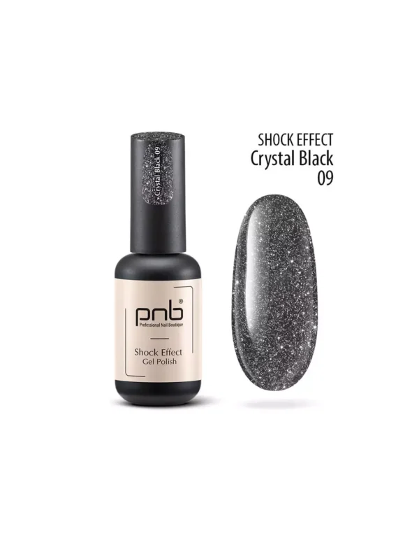 PNB Esmalte semipermanente Shock Effect - 09 Crystal Black - 8ml