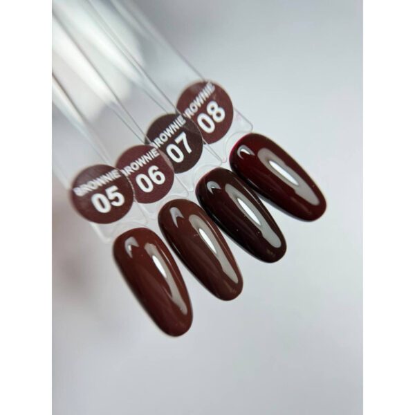 Brownie 6 Illusion Beauty Nails – 10ml (marrón, chocolate) - Imagen 2
