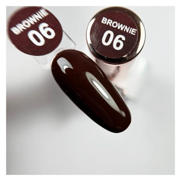 Brownie 6 Illusion Beauty Nails – 10ml (marrón, chocolate)