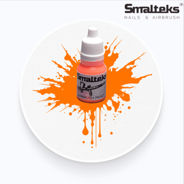 Pintura naranja Flúor 02 Aerografo Smalteks 10ml