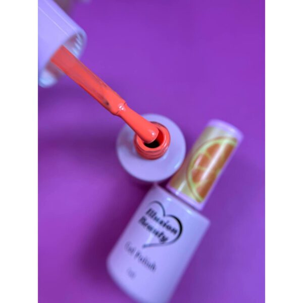 ESMALTE SEMIPERMANENTE NARANJA 01- ILLUSION BEAUTY 7ML - Imagen 2