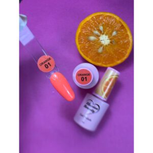 ESMALTE SEMIPERMANENTE NARANJA 01- ILLUSION BEAUTY 7ML
