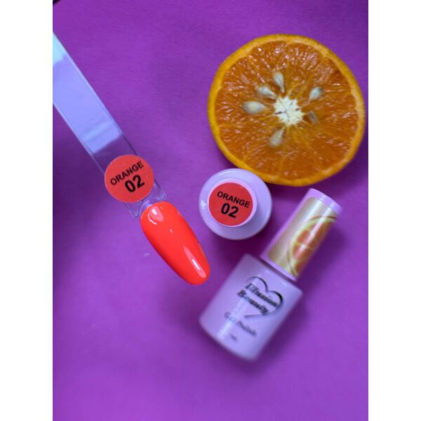 ESMALTE SEMIPERMANENTE NARANJA 02 - ILLUSION BEAUTY 7ML