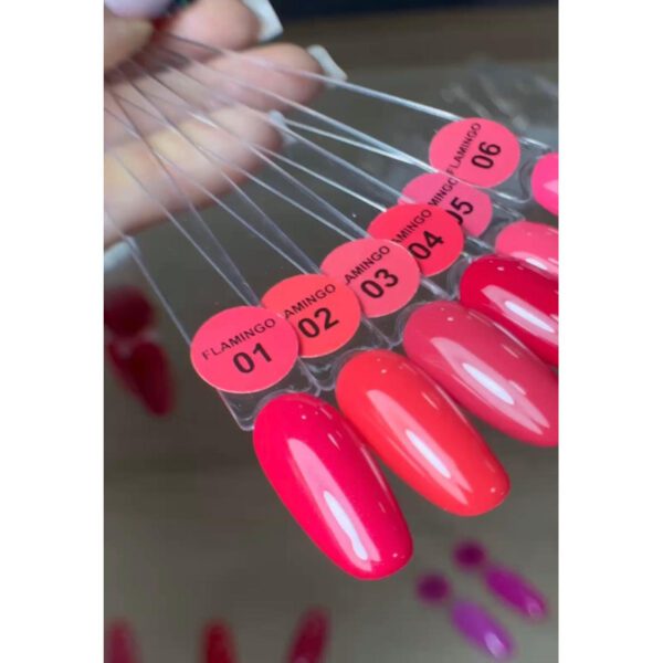 ESMALTE SEMIPERMANENTE ROSA 01 FLAMINGO ILLUSION BEAUTY 7ML - Imagen 3
