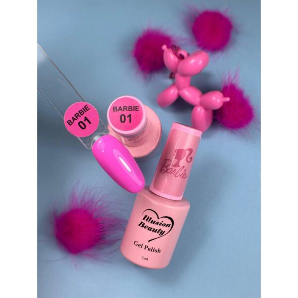 ESMALTE SEMIPERMANENTE ROSA 01 PINK LADY - ILLUSION BEAUTY 7ML - Imagen 5