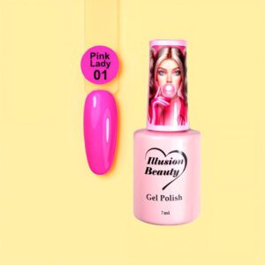 ESMALTE SEMIPERMANENTE ROSA 01 PINK LADY - ILLUSION BEAUTY 7ML