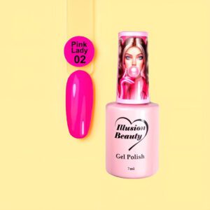 ESMALTE SEMIPERMANENTE ROSA 02 PINK LADY - ILLUSION BEAUTY 7ML