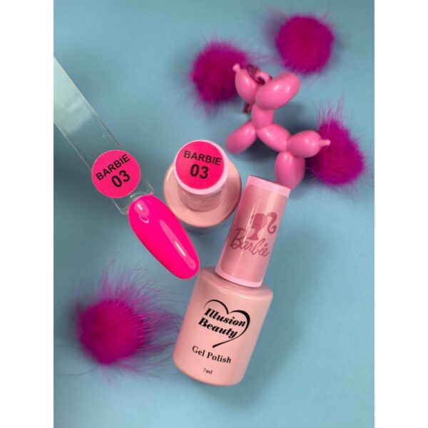 ESMALTE SEMIPERMANENTE ROSA 03 PINK LADY - ILLUSION BEAUTY 7ML - Imagen 2