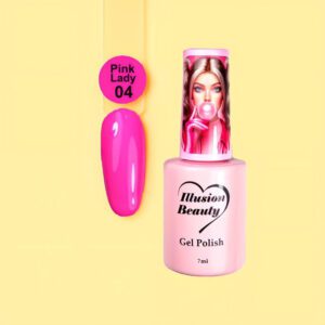ESMALTE SEMIPERMANENTE ROSA 04 PINK LADY - ILLUSION BEAUTY 7ML