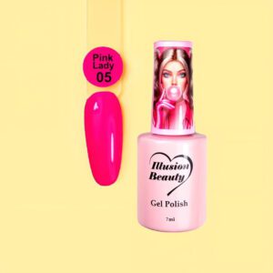 ESMALTE SEMIPERMANENTE ROSA 05 PINK LADY ILLUSION BEAUTY 7ML