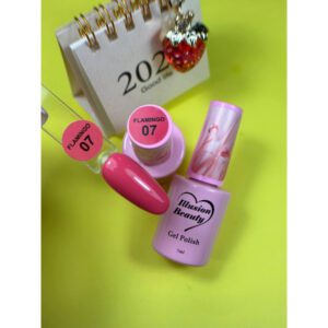 ESMALTE SEMIPERMANENTE ROSA 07 FLAMINGO ILLUSION BEAUTY 7ML