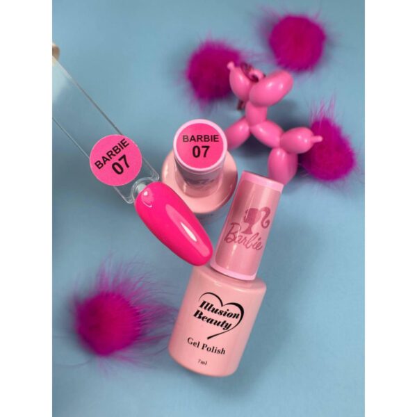 ESMALTE SEMIPERMANENTE ROSA 07 PINK LADY - ILLUSION BEAUTY 7ML - Imagen 2