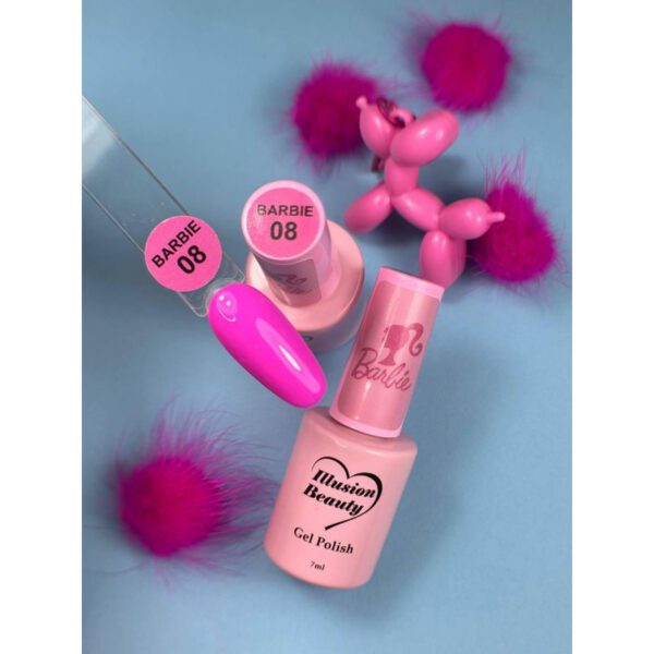 ESMALTE SEMIPERMANENTE ROSA 09 PINK LADY - ILLUSION BEAUTY 7ML - Imagen 2