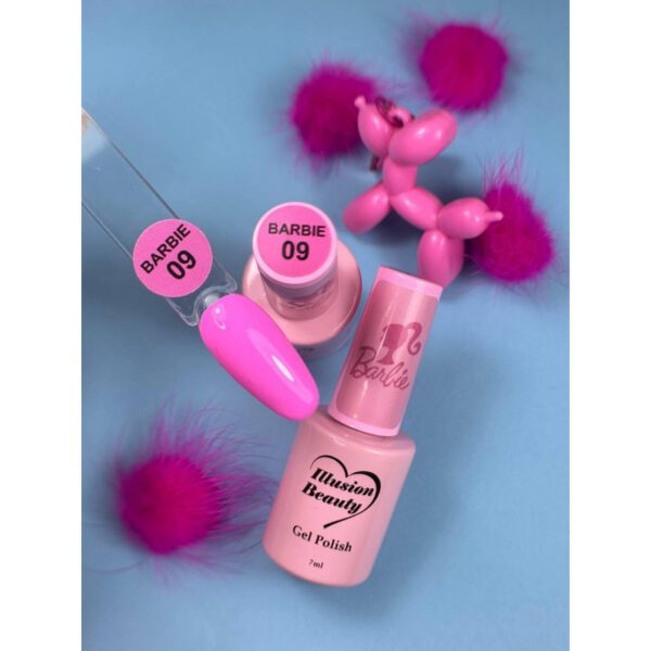 ESMALTE SEMIPERMANENTE ROSA 09 PINK LADY - ILLUSION BEAUTY 7ML - Imagen 3