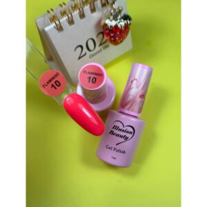 ESMALTE SEMIPERMANENTE ROSA 10 FLAMINGO ILLUSION BEAUTY 7ML
