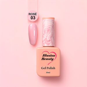 ESMALTE SEMIPERMANENTE ROSÉ 03 - ILLUSION BEAUTY 10 ML COLECCIÓN ROSÉ