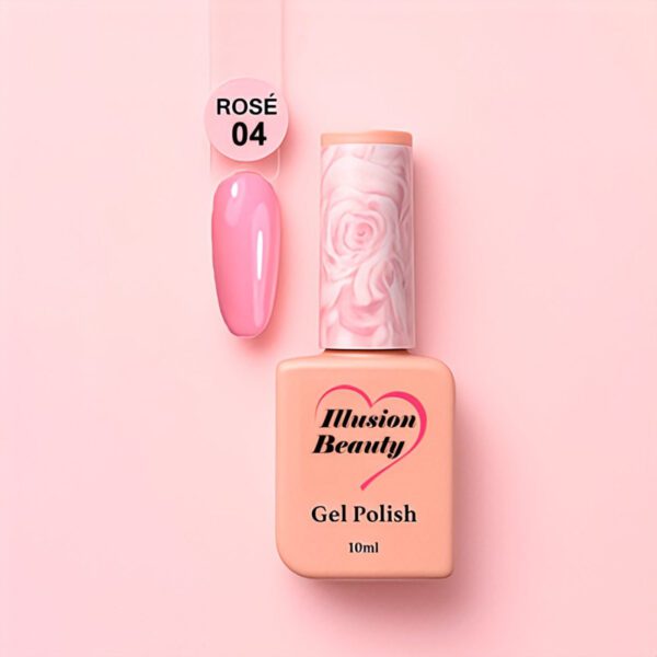 ESMALTE SEMIPERMANENTE ROSÉ 04 - ILLUSION BEAUTY 10 ML COLECCIÓN ROSÉ