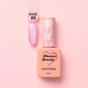ESMALTE SEMIPERMANENTE ROSÉ 05 - ILLUSION BEAUTY 10 ML COLECCIÓN ROSÉ