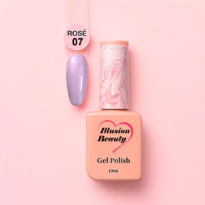ESMALTE SEMIPERMANENTE ROSÉ 07- ILLUSION BEAUTY 10 ML COLECCIÓN ROSÉ