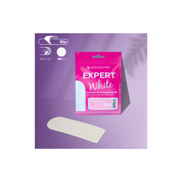 Lima media luna desechable blanda, para base metálica Pedicura Exclusive Staleks Pro DFE-10-180w