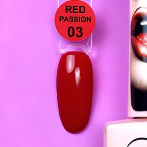 PASSION RED - 3 - Illusion Beauty Nails – 10ml (colección rojos)