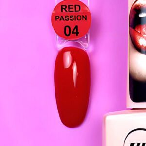 PASSION RED - 4 - Illusion Beauty Nails – 10ml (colección rojos)