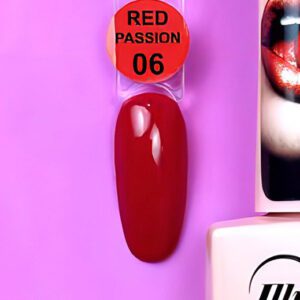 PASSION RED - 6 - Illusion Beauty Nails – 10ml (colección rojos)
