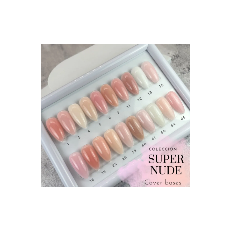 Base Rubber Cover Super Nude 12 50ml VIVI NAILS - Imagen 3