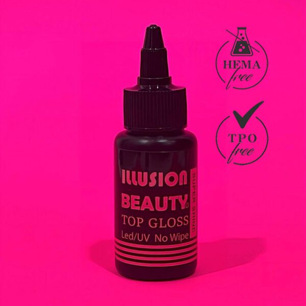 Top coat no cleanser Illusion Beauty 50ml (sin filtro solar) - Gloss