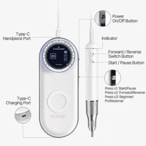 TORNO PARA MANICURA INALÁMBRICO ONAIL - 50.000 REVOLUCIONES - TORNO PROFESIONAL