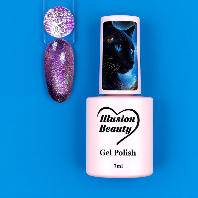 Esmalte semipermanente Galaxy - Cat Eyes 03 - Illusion beauty – 7ml