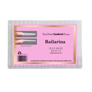Tips Sandwich bailarina - 240uni - 15 tamaños - Illusion Beauty Dual Form Nail