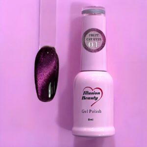 Esmalte Semipermanente Fruit Cat Eyes 01 Mora Silvestre – Illusion Beauty | 8 ml