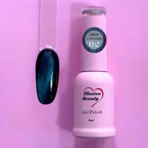 Esmalte Semipermanente Fruit Cat Eyes 02 Arándano Negro – Illusion Beauty | 8 ml