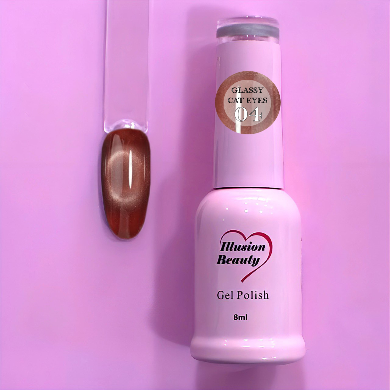 Esmalte Semipermanente Glassy Cat Eyes 04 – Illusion Beauty 8 ml