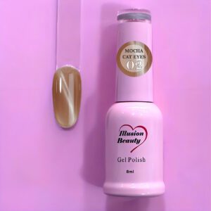 Esmalte Semipermanente Mocha Cat Eyes 02 – Illusion Beauty | 8 ml