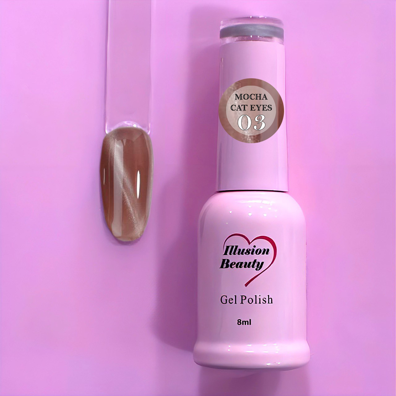 Esmalte Semipermanente Mocha Cat Eyes 03 – Illusion Beauty | 8 ml