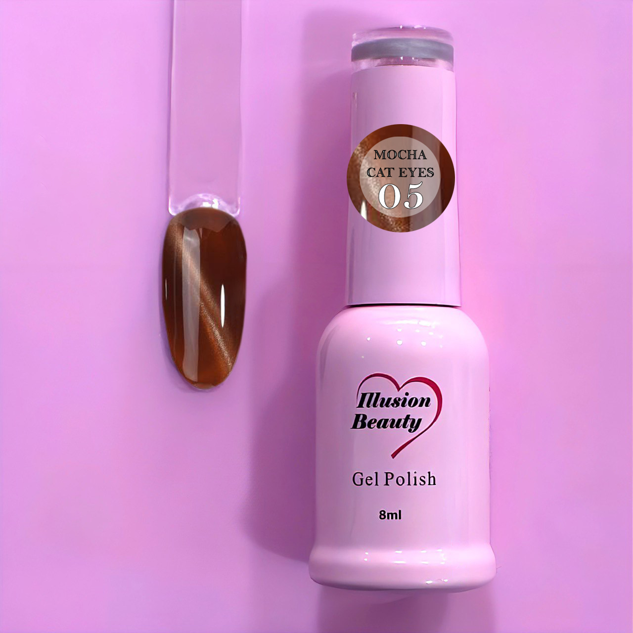 Esmalte Semipermanente Mocha Cat Eyes 05 – Illusion Beauty | 8 ml