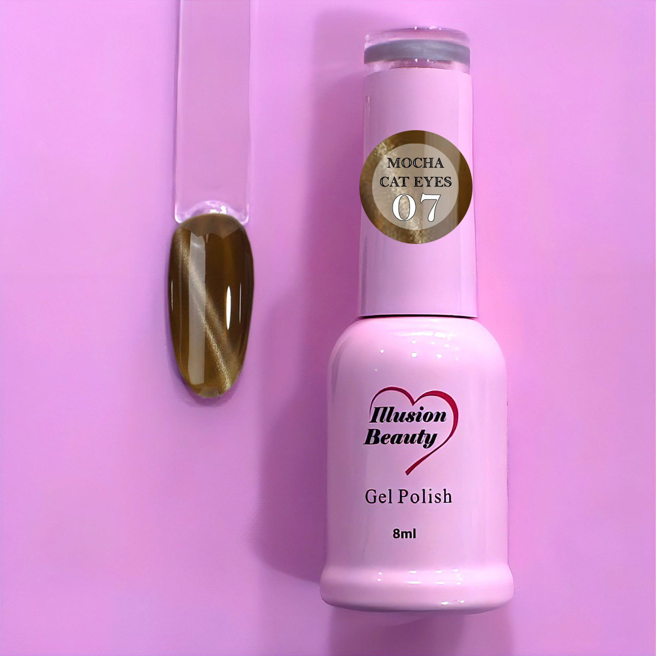Esmalte Semipermanente Mocha Cat Eyes 07 – Illusion Beauty | 8 ml