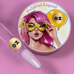 Polygel Liquid 02 Illusion Beauty Nails Pro – 30gr nude rosado natural suave