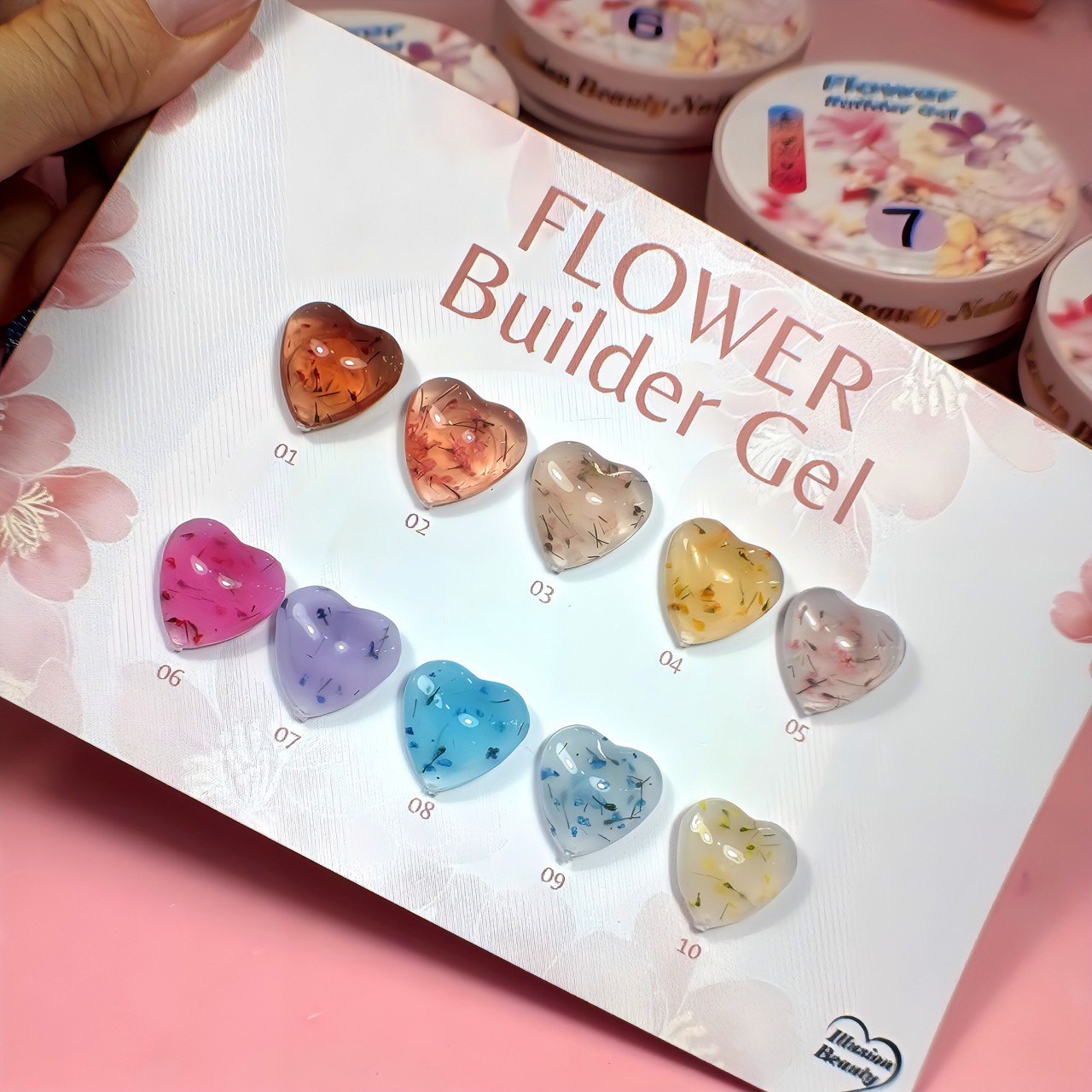 Flower Builder Gel N 5 – 30gr Illusion Beauty - Gel con flores - Imagen 3