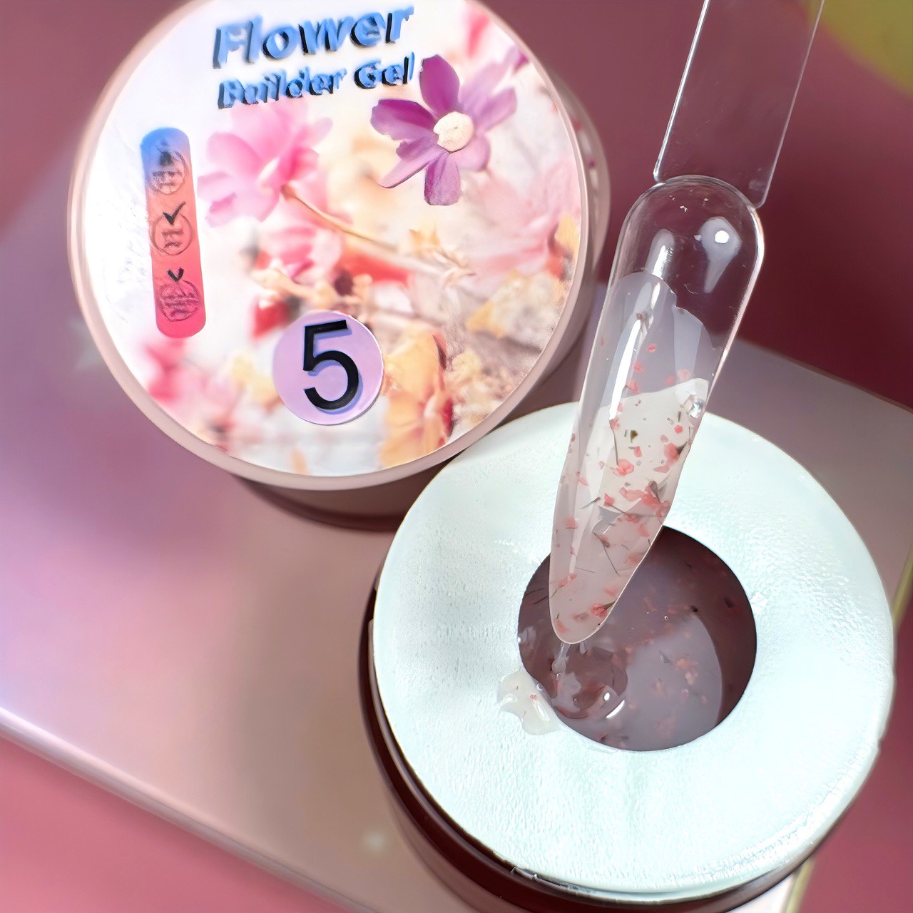 Flower Builder Gel N 5 – 30gr Illusion Beauty - Gel con flores