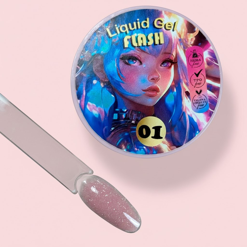 Gel en bote - Liquid Gel 01 FLASH - Illusion Beauty 30ml - COVER