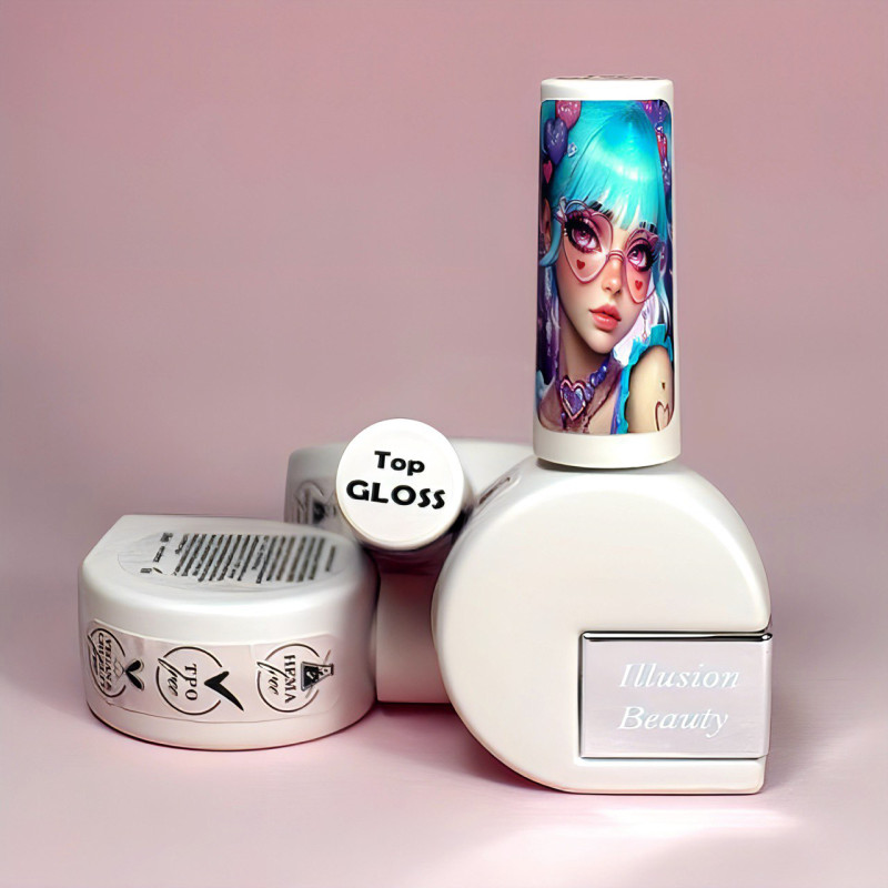 Top coat no cleanser Illusion Beauty 10ml (sin filtro solar) - TOP Gloss
