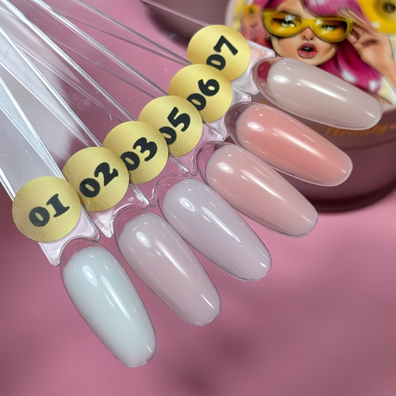 PolyGel Líquido 03 Illusion Beauty – 30 ml base rígida - nude rosado frio - Imagen 2