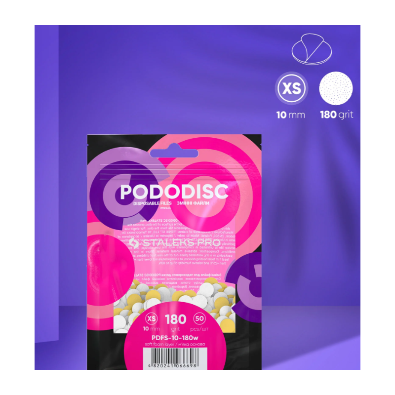 Lima desechable para Pododisc con Espuma STALEKS PRO PDFS-10-180w
